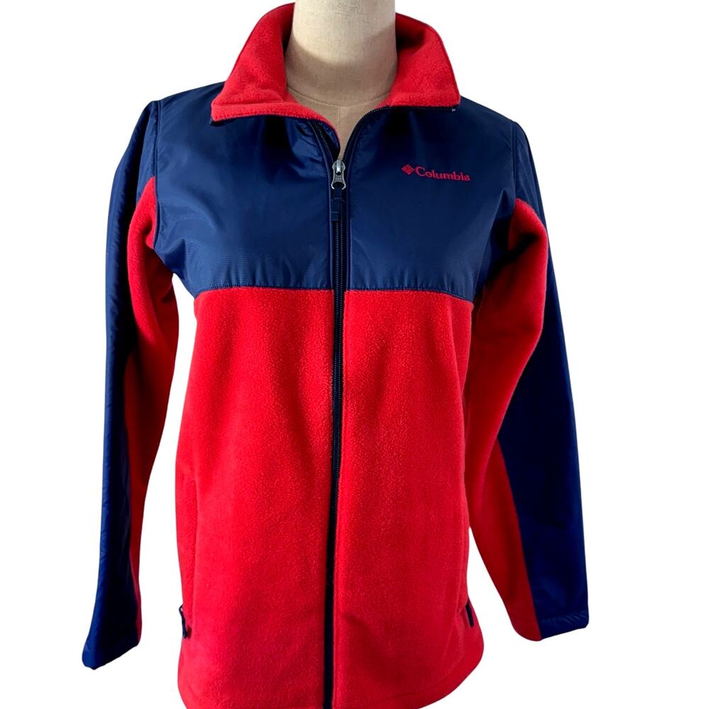 "COLUMBIA" Kids, Fort Rock 11,Hybrid,Full Zip Fleece/Nylon Jacket Big Boys 14/16